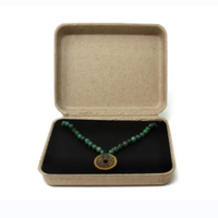 Boîtes à pulpe écologiques personnalisées petites boîtes-cadeaux pour collier bague bracelet boucle d'oreille boîte à bijoux