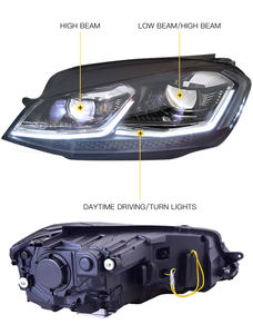 VW Golf MK7 ensemble phare Golf Mk7 phare 2013-2020 mise à niveau <span class=keywords><strong>Vm</strong></span> Gti Mk7 Led lampe frontale pour Volkswagen Golf 7 accessoires - Product Image 5
