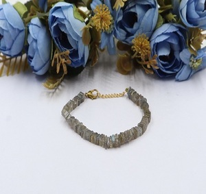 AAA+ Quality Natural Labradorite Beaded Bracelet for Women <b>Loose</b> Gemstone Crystal Bracelet for Jewelry Making Gift - Product Image 4