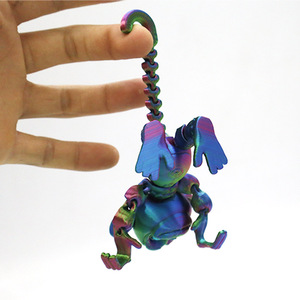 Figurine de singe imprimée en 3D, multi-articulée, amusante et abstraite, pour la décoration de la maison ou du bureau, accessoires, cadeau unique pour enfants - Product Image 4