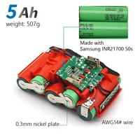 TPCELL 4AH/5AH Professional 18V Li-ion Batterie de remplacement pour ProCORE 21700 BMS pour BAT609 BAT618 Lithium Ion Battery