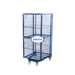 Laadopslagapparatuur Magazijn Industriële Metalen Opslag Rollende Meubelkooi Kooi <span class=keywords><strong>Trolley</strong></span>