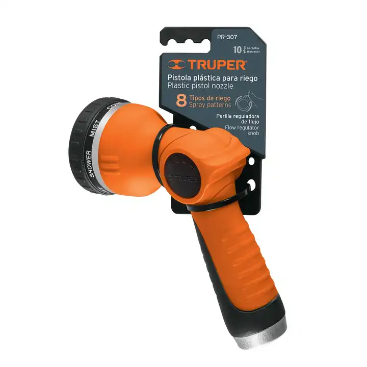 Master with 24 units Plastic 8-function watering gun, Truper