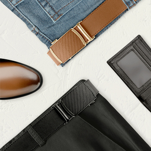 2024 Wholesale Genuine Leather <strong>Belt</strong> Luxury Business Men Black Adjustable Casual Automatic Buckle <strong>Belts</strong> - Product Image 5