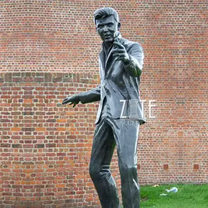 Garten Außen dekoration Metall figur Bronze Billy Fury Statue