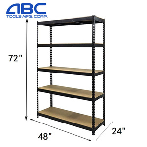 Heavy-Duty duy nhất rãnh sắt lưu trữ giá cho nhà để xe tầng hầm kho kho kim loại tầng hầm kệ đơn vị duy nhất-khe cắm thép - Product Image 4