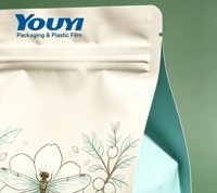Pochettes transparentes personnalisées pour snacks, couleur et taille sur mesure, faible MOQ, logo personnalisé, qualité alimentaire pour fruits secs et grains de café premium