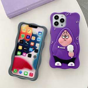 Funda de silicona 2 en 1 para <span class=keywords><strong>iPhone</strong></span> 14, 13, 12, 11 Pro Max, 3D, dibujos animados, Patricio, para <span class=keywords><strong>Airpods</strong></span> 1, 2 Pro, 3 - Product Image 4