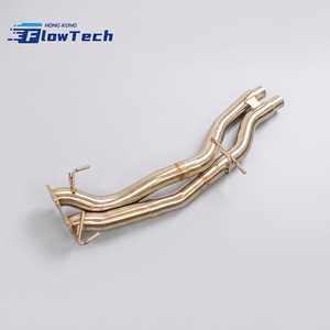 ท่อไอเสียหน้าแบบไหลสูงสำหรับ Porsche 957 Cayenne 3.6L V6 ผลิตจากสแตนเลส 304 ขัดเงา ติดตั้งได้โดยตรง - Product Image 3