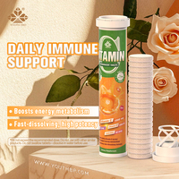 Comprimés effervescents de vitamine C fournis par le fabricant, offrant un soutien antioxydant pour le bien-être quotidien, complément alimentaire disponible