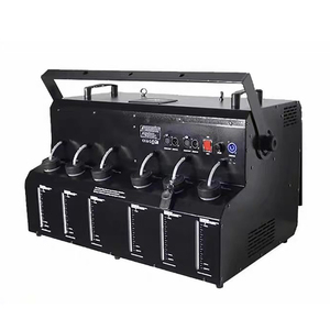 Mesin Asap Gelembung Elektrik 4 Lubang Berbahan Plastik dengan Remote Control RGB LED 3000W untuk Pernikahan, Pesta & Bar - Product Image 5