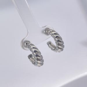 Pendientes de Aro Tianyu Gems, Chapados en Oro, Estilo Vintage, Modernos y Geométricos, con Diseño de Espiral, Sin Piedras, Unisex - Product Image 5