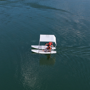 Catamarán Inflable Eléctrico Portátil y Resistente, Tabla de Paddle Surf, Yate Inflable de PVC para Pesca, Cruceros y Turismo - Product Image 5