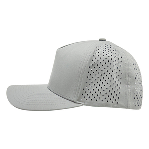 Wasserdichte Sportliche <span class=keywords><strong>Golf</strong></span>-Kappe 5-Panel Hochwertige Khaki Maßgefertigte 3D-Bestickte Patch-Logo Klassische Laser-Loch Baseballmütze - Product Image 2