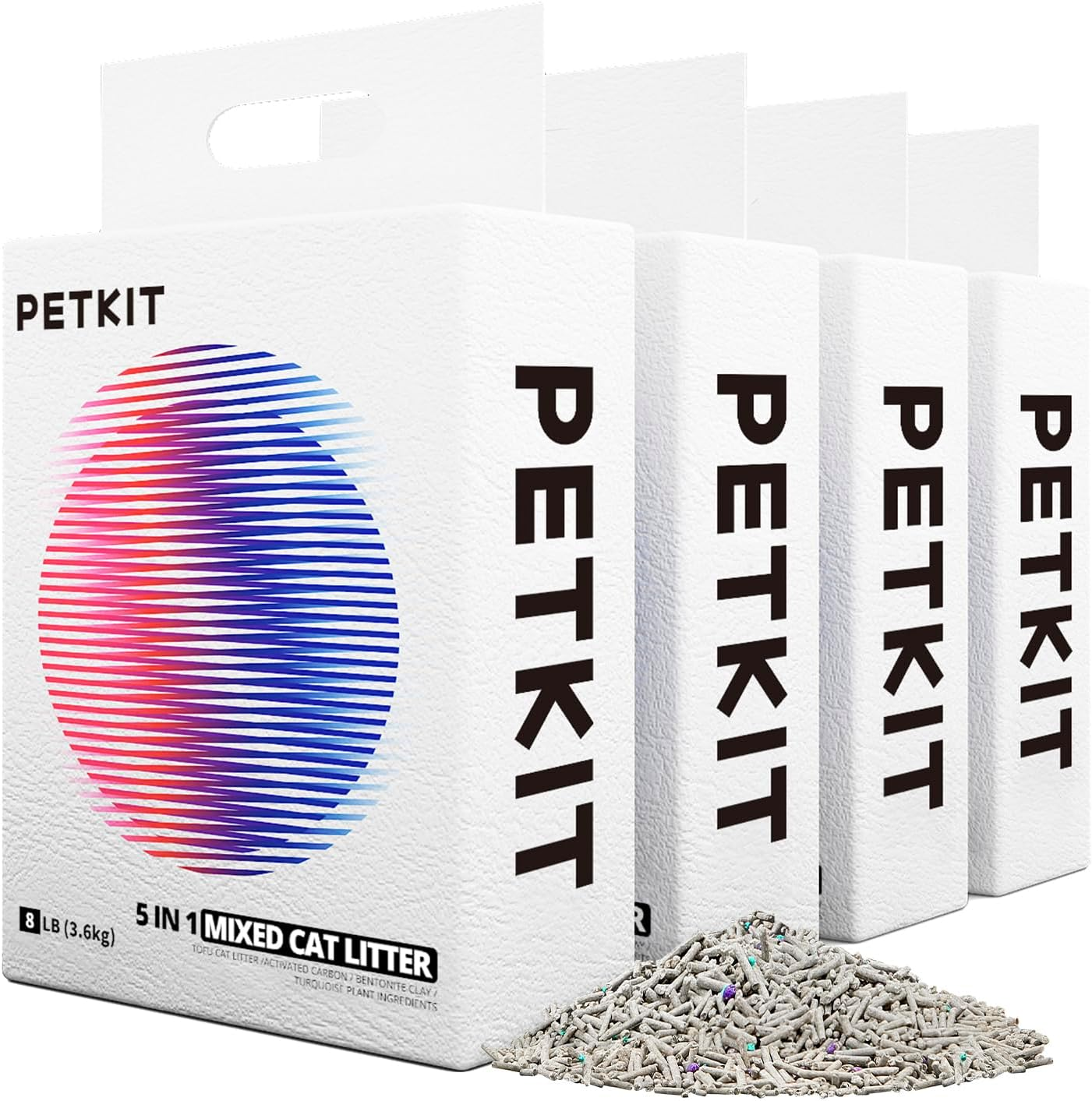 PETKIT Ever clean 5 in 1 Gemischte Katzenstreu Geruchs kontrolle Splbare  Bentonit-Tofu Staubfreie, stark verklumpende Katzenstreu| Alibaba.com