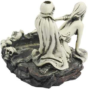 Polyresin posacenere Gothic Morte e Amore Sigaro Posacenere, di Halloween Del Cranio Sexy Man Posacenere, Posacenere per il Padre Fidanzato Della Signora - Product Image 1