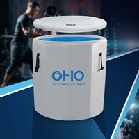 OHO En gros, Baignoire ronde gonflable portable pour bains froids et récupération, pour bains de glace, avec logo personnalisé, 1 personne