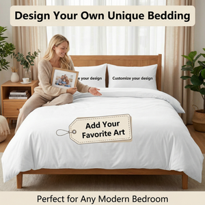 Ensemble de couette moderne <span class=keywords><strong>personnalisé</strong></span> imprimé en 3D, housse de couette et taie d'oreiller 100% microfibre polyester, lit double, queen, toute image - Product Image 5