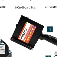 Machine de codage de courroies professionnelle XP600 à 3 têtes pour l'impression sur cartons d'œufs à surface incurvée