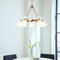 Lampe suspendue en cuivre et verre XZ Modern Lighting pour salle à manger, îlot de cuisine, noir or, lustre LED, luminaire de plafond