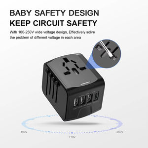 Adaptateur de voyage universel/adaptateur de voyage international USB avec adaptateur de type C vers USB 3.0 - Product Image 6