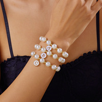 Bracelet Perlé Go2boho avec Charme Métallique, Bijoux Élégants et à la Mode pour Femmes