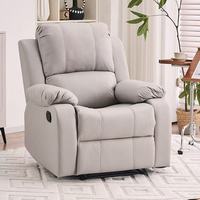 Fauteuil inclinable individuel en cuir, confortable et très populaire, avec fonction de massage, chauffage et bascule, idéal pour la chambre à coucher