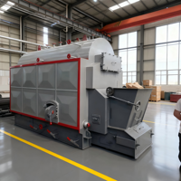 Caldera Industrial de Alta Presión de 15T con Cadena Horizontal, para Biomasa, Pellets de Madera, Cáscara de Arroz, Control Automático por PLC