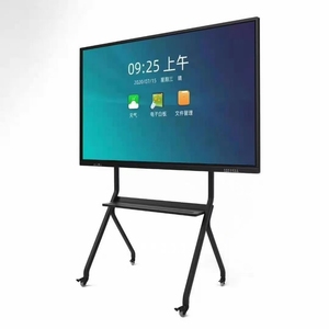 Pantalla LED Interactiva 1080P con Soporte de Piso para Uso Educativo en Interiores, Brillo de 500cd, 178 °   Ángulo de visión - Product Image 1