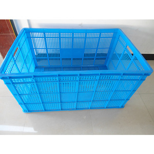 Large Plastic Turnover <b>Baskets</b> 1 Meter Blue <b>Stackable</b> Injection Molding Crates For Storage And Transport - Product Image 3