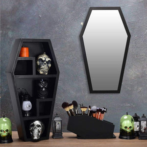 Rak <span class=keywords><strong>Display</strong></span> kristal peti mati kayu Gotik rak Dekorasi Rumah rak gantung dinding - Product Image 5