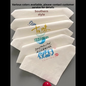 Servilletas de mesa de restaurante de Oro Negro desechables de 2 capas impresas personalizadas, pañuelo de cena de cóctel de boda con logotipo en estilo de bolsa - Product Image 5