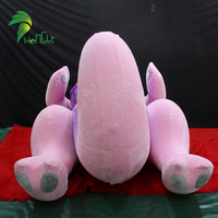 Nouveau jouet en peluche gonflable géant de dragon à double couche Hongyi, animation gonflable
