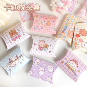 Caja de Regalo de Papel con Forma de Almohada, Diseño de Animales de Dibujos Animados, para Dulces, Pequeños Regalos, Fotografías, Recuerdos de Fiesta - Product Image 4