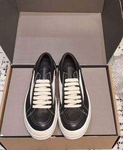 Nouvelles chaussures de sport en cuir véritable noir de haute qualité, chaussures décontractées pour hommes avec semelle en caoutchouc, tendance et à la mode - Product Image 2