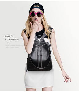 Sacs à dos multifonctionnels pour femmes de haute qualité, imperméables, en cuir véritable, pour usage quotidien, vente en gros - Product Image 5