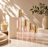 Venta al por Mayor de Botellas de Vidrio Redondas de 2ml, 3ml, 5ml, 10ml y 100ml para Perfume, Botellas Vacías Reutilizables con Pulverizador, Botellas de Muestra