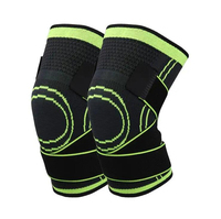 Offre Spéciale réglable genouillère soutien 3D tricoté élastique en Nylon Compression basket-ball sport genouillère avec ceinture