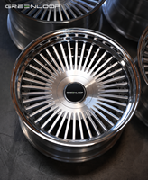 Jantes en alliage chromé forgé GREENLOOP 17-24 concaves pour BMW AUDI Tesla pour voitures de luxe avec rayons de jante 5x114.3 5x130 5x120