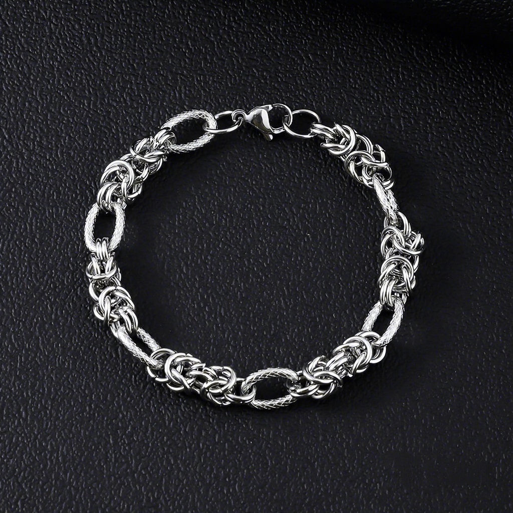 Bracelet sculpté en forme d'œuf de 9 mm
