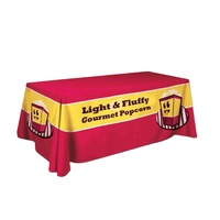 Nappe de table de 4 pieds/6 pieds/8 pieds pour salon professionnel, drapé personnalisé avec logo imprimé en couleur, bannière publicitaire