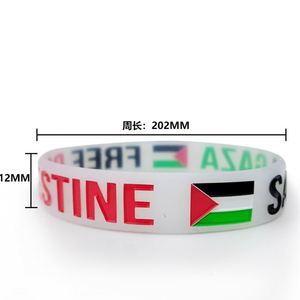 Pulseras de Silicona Personalizadas con Diseño Gratuito, Bandera y Textos Grabados en Relieve y Rellenos de Color - Product Image 4