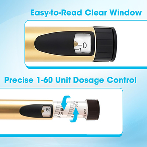 Vente directe d'usine - Stylo injecteur manuel V3 60UI - Stylo en métal réutilisable avec dosage variable - Product Image 3