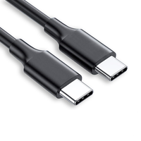Câble USB 3.1 Gen 2 Type-C vers Type-C 10 Gbit/s 4K60Hz 60W Charge Rapide Conducteur en Cuivre Pur Gaine PVC Tressée pour Ordinateur et Écouteurs