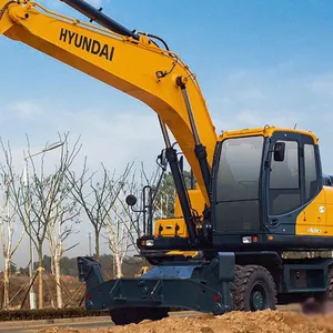 Hyundai-excavadora resistente para construcción, nueva excavadora de ruedas de 21 toneladas, R210WVS