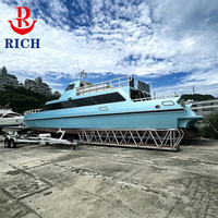 Bateau à passagers en fibre de verre de 29 m, capacité 100-160 personnes, personnalisable, remise à neuf, navire côtier en PRV zone A1, déplacement de 52,55 T