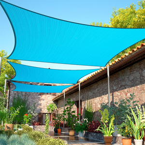 Tenda Parasole Blu 4x5m <span class=keywords><strong>per</strong></span> Esterni, Telo Ombreggiante in HDPE <span class=keywords><strong>per</strong></span> Balcone - Product Image 3