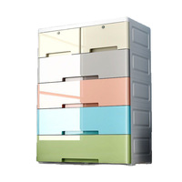 Armoire de rangement sur pied en polypropylène (PP) avec hauteur et épaisseur accrues, multifonctionnelle