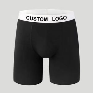 Calzoncillos para Hombre con Logotipo Personalizado, de Algodón Negro, Transpirables, Ropa Interior Deportiva para Uso Diario - Product Image 2