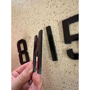 Lettres et chiffres personnalisés en acrylique pour plaques d'immatriculation de voiture, de moto et de <span class=keywords><strong>remorque</strong></span> - Product Image 4